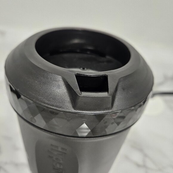 Hyperchiller Black Iced Plastic Coffee Beverage Patented Cooler Container Mug - Picture 5 of 11